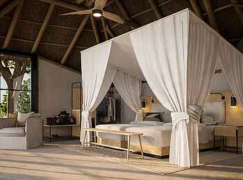 Chobe Savanna Lodge: Chalet Schlafbereich