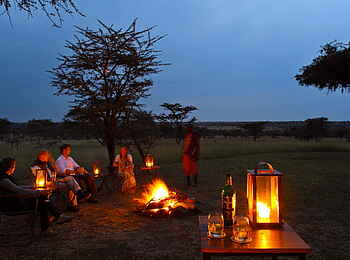 Naboisho Camp: Lagerfeuer