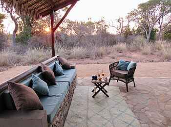 Namoroka Tsingy Camp: Sitzbereich Terrasse