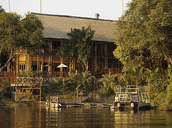 Chobe Marina Lodge: Ansicht vom Chobe River