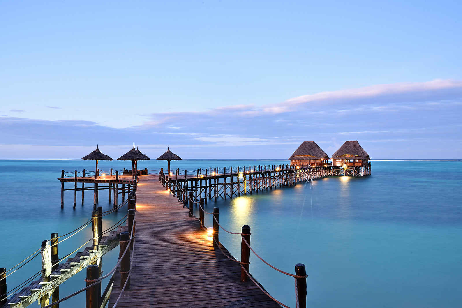 Melia Zanzibar: Der Jetty am Abend Melia Zanzibar: Der Jetty am Abend