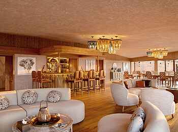 One Nature Mara River Lodge: Zentralbereich mit Bar