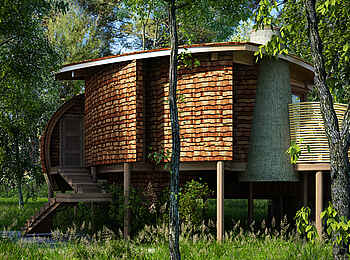 Sandibe Okavango Safari Lodge: Gästecottage Sandibe Okavango Safari Lodge: Gästecottage