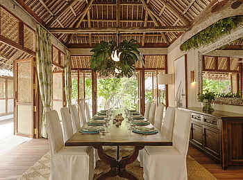 Vamizi Island: Papilio Esszimmer