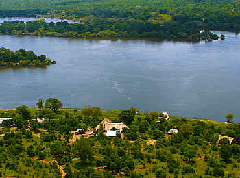 Victoria Falls River Lodge: Die Anlage aus der Luft