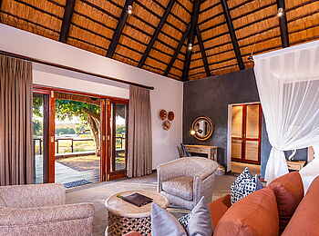 Inyati Game Lodge: Blick aus dem Familienchalet