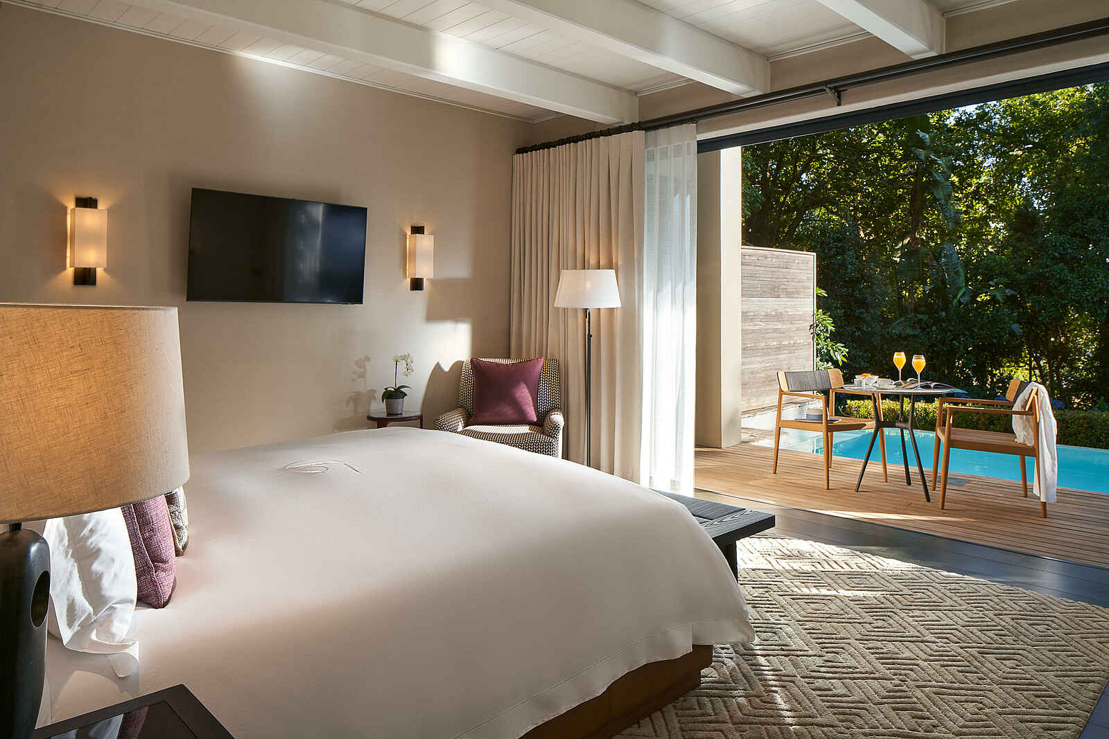 Delaire Graff Estate: Das Schlafzimmer der Garden Lodge Delaire Graff Estate: Das Schlafzimmer der Garden Lodge