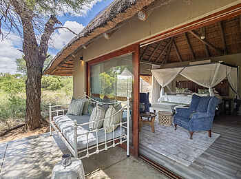 Kambaku River Sands: Zugang zur Terrasse Kambaku River Sands: Zugang zur Terrasse