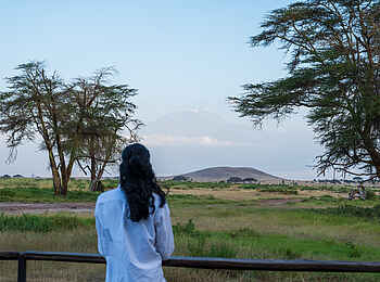 Soroi Amboseli Camp: Ausblick von Terrasse