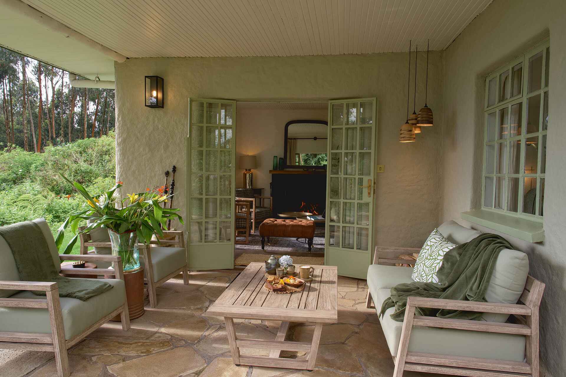 Wilderness Sabyinyo: Terrasse einer Suite