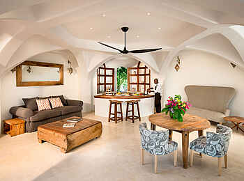 Xanadu Villas: Wohnbereich der Alfajiri Villa Xanadu Villas: Wohnbereich der Alfajiri Villa