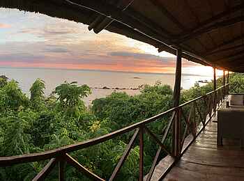 Blue Zebra Island Lodge: Sonnenuntergang