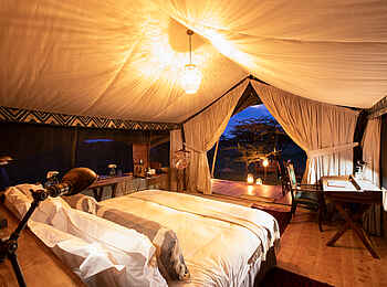 Mara Expedition Camp: Abends im Zelt