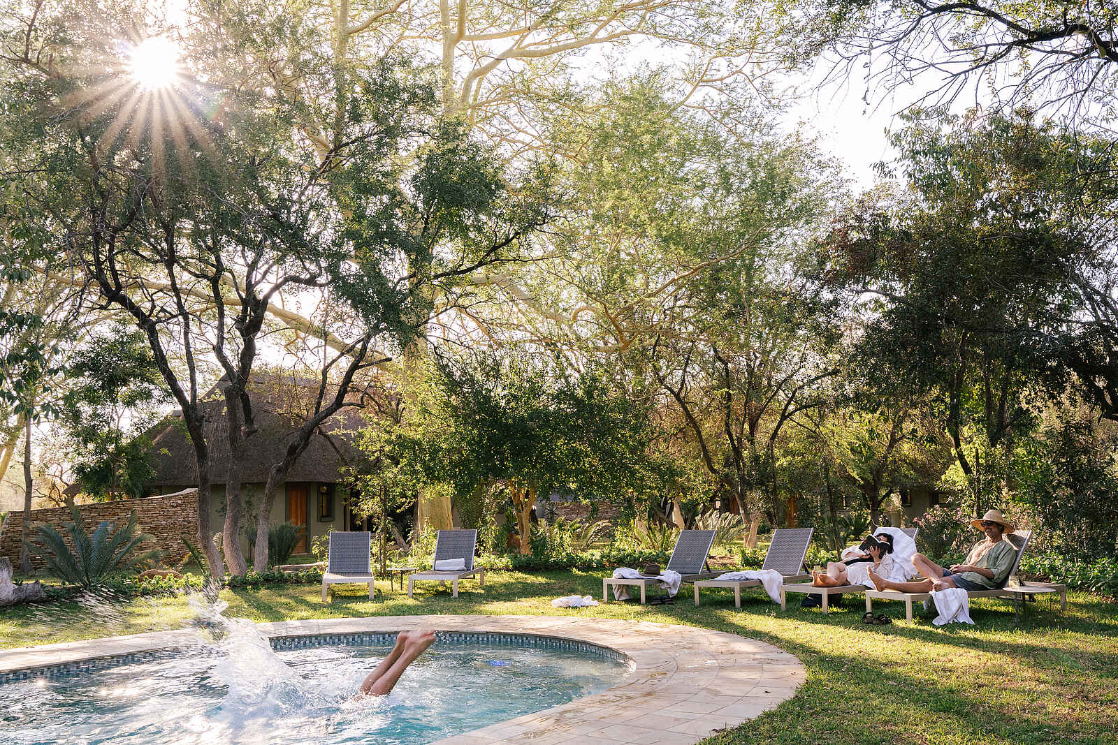 Simbavati Camp George: Der Pool Simbavati Camp George: Der Pool