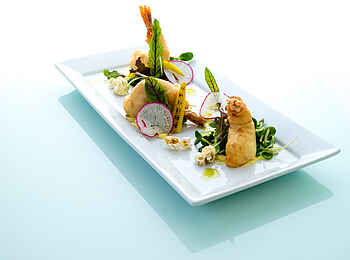 The Plettenberg: Menübeispiel mit Shrimps