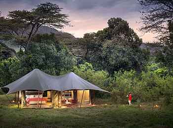 Angama Safari Camp: Gästezelt Lage Angama Safari Camp: Gästezelt Lage