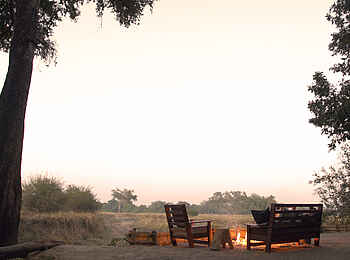 Chikoko Tree Camp: Abendstimmung Chikoko Tree Camp: Abendstimmung