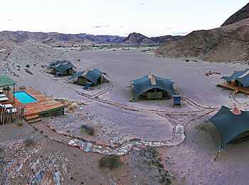 Hoanib Valley Camp: Aus der Vogelperspektive
