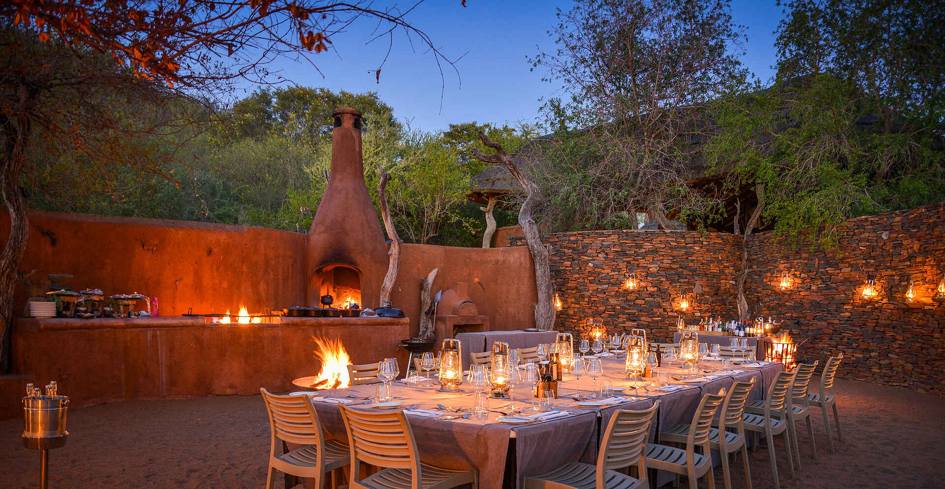 Madikwe Safari Lodge Kopano: Boma Dining