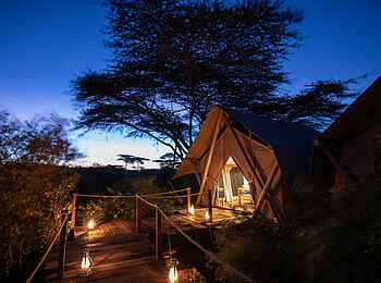 Mara Nyika Camp: Abendstimmung