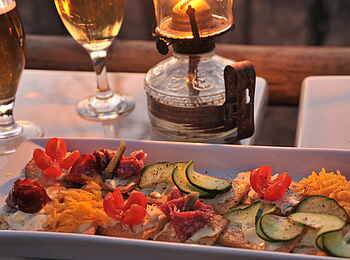 Muchenje Safari Lodge: Leichte Kost