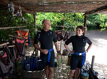 Mumbo Island Camp: Taucher