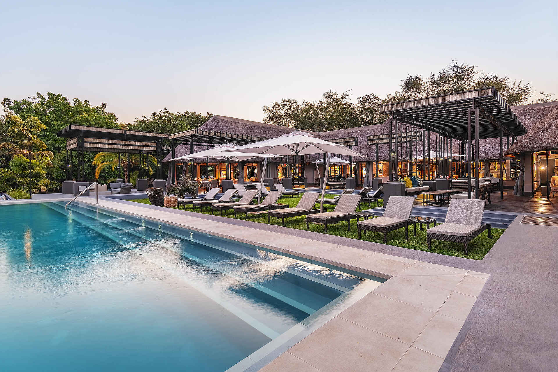 Chobe Water Villas: Auf dem Pooldeck