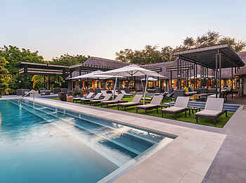 Chobe Water Villas: Auf dem Pooldeck