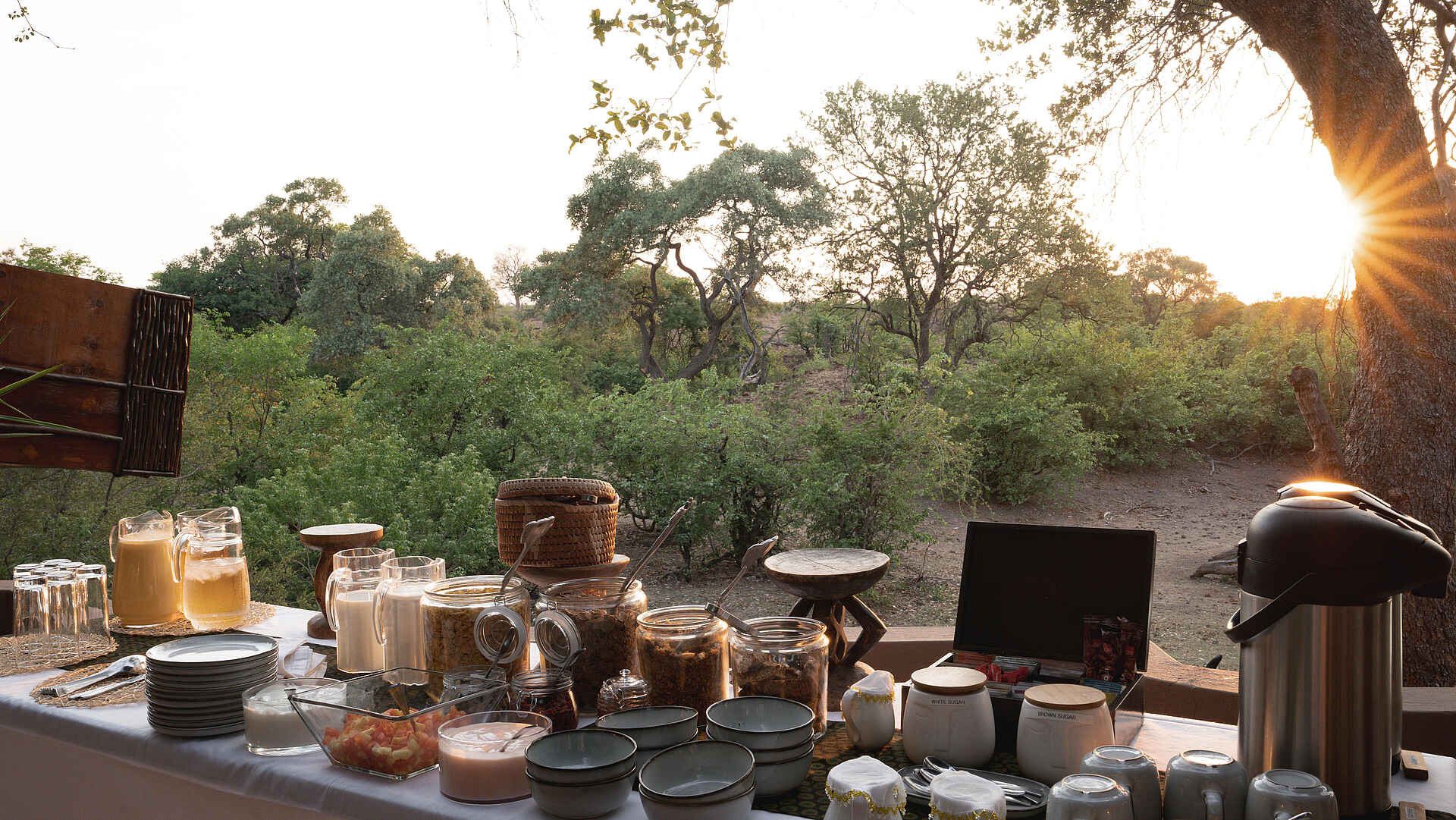 Mashatu Lodge: Frühstücksbuffet