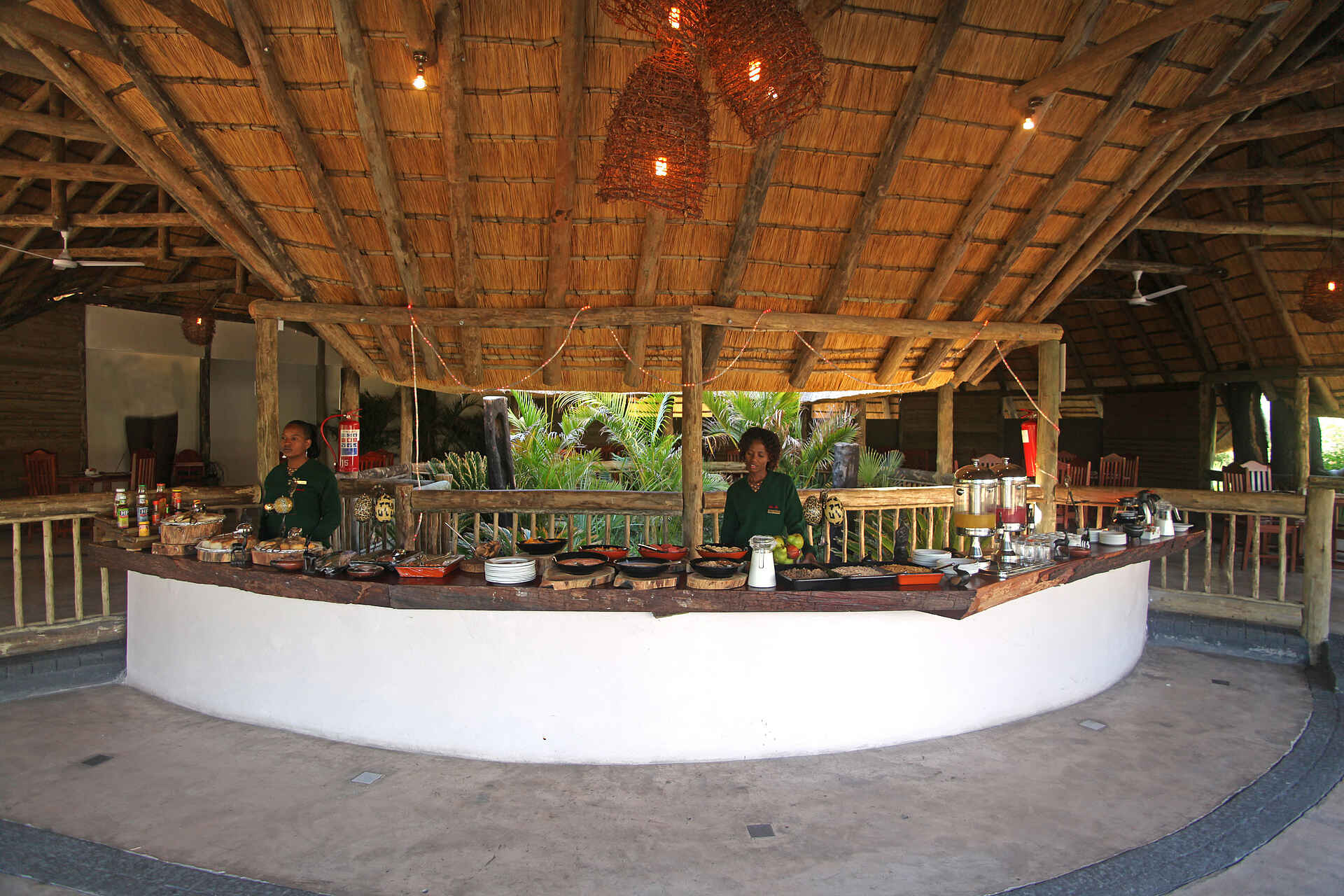 Kalahari, Nata, Nata Bird Sanctuary, Nata Lodge, Under One Botswana Sky, Buffet, Restaurant, Makgadikgadi-Senke