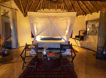 Ol Donyo Lodge: Doppelbett in der Gästesuite Ol Donyo Lodge: Doppelbett in der Gästesuite