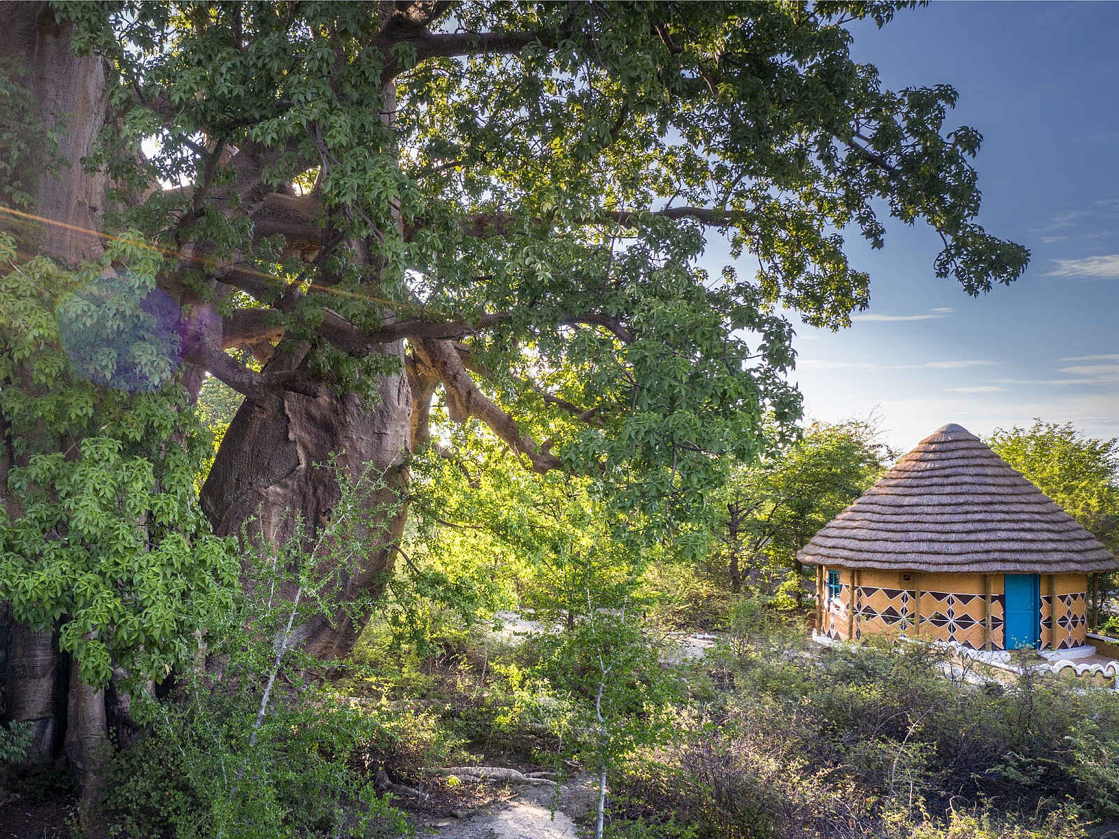 Planet Baobab: eine der Hütten Planet Baobab: eine der Hütten