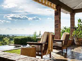 Singita Sasakwa: Terrasse