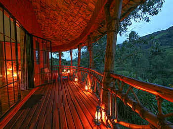 Mahogany Springs Safari Lodge: Honeymoon Suite - Blick von der Terrasse