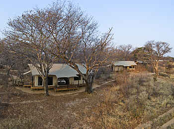 Verney's Camp: Bäume vor Gästeunterkunft