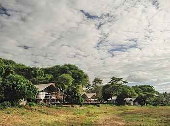 Anabezi Luxury Tented Camp: Blick auf das Camp