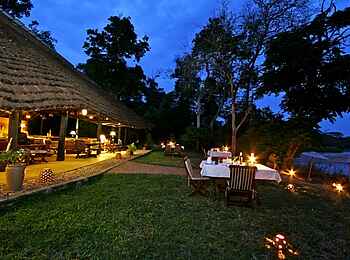 Ishasha Wilderness Camp: Candle light Dinner Ishasha Wilderness Camp: Candle light Dinner