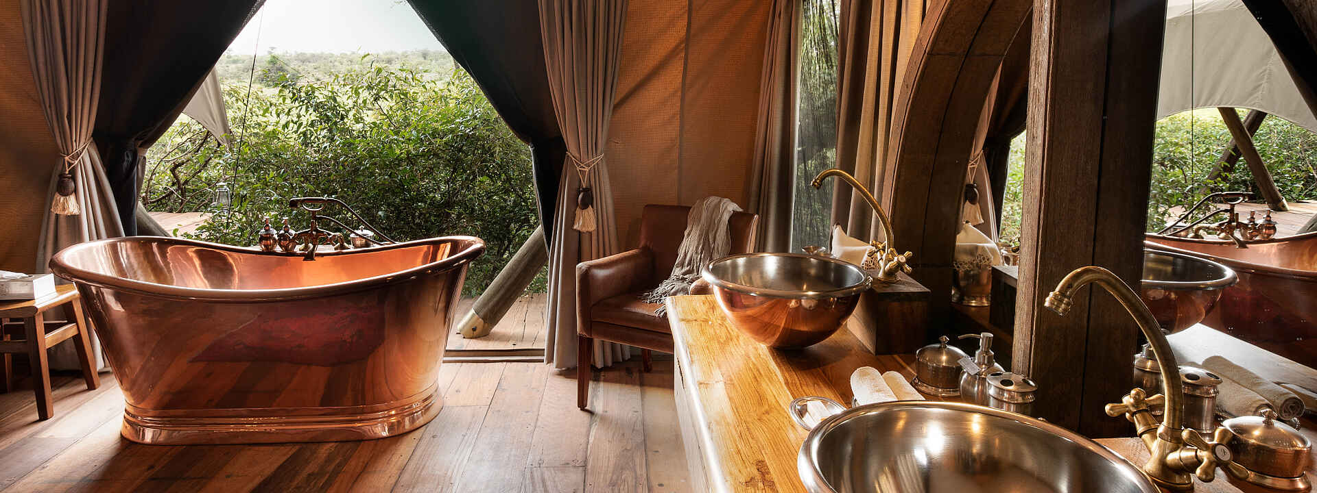 Mara Nyika Camp: Badezimmer