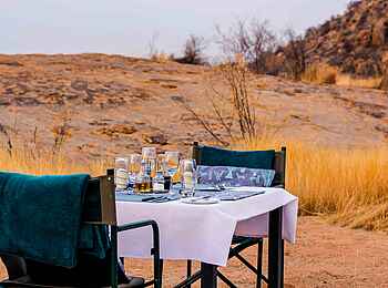 Ondudu Safari Lodge: Buschdinner