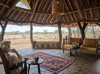 Saruni Rhino: Blick nach draußen Saruni Rhino: Blick nach draußen