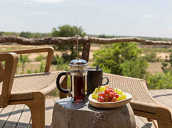 MalaMala Sable Camp: Kaffee im Camp