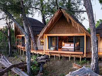 Camp Tawana: Blick auf das Schlafzimmer Camp Tawana: Blick auf das Schlafzimmer