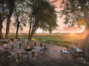 Duba Plains Camp: Blick vom Hauptdeck