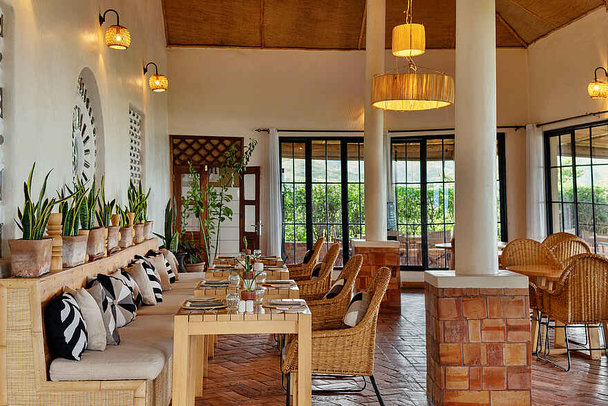 Elephant Plains Lodge: Das Restaurant Elephant Plains Lodge: Das Restaurant