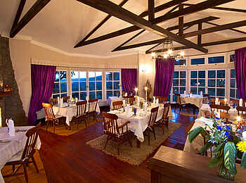 Gibbs Farm: Speisesaal am Abend