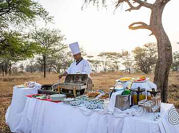Kirawira Serena Camp: Buschfrühstück