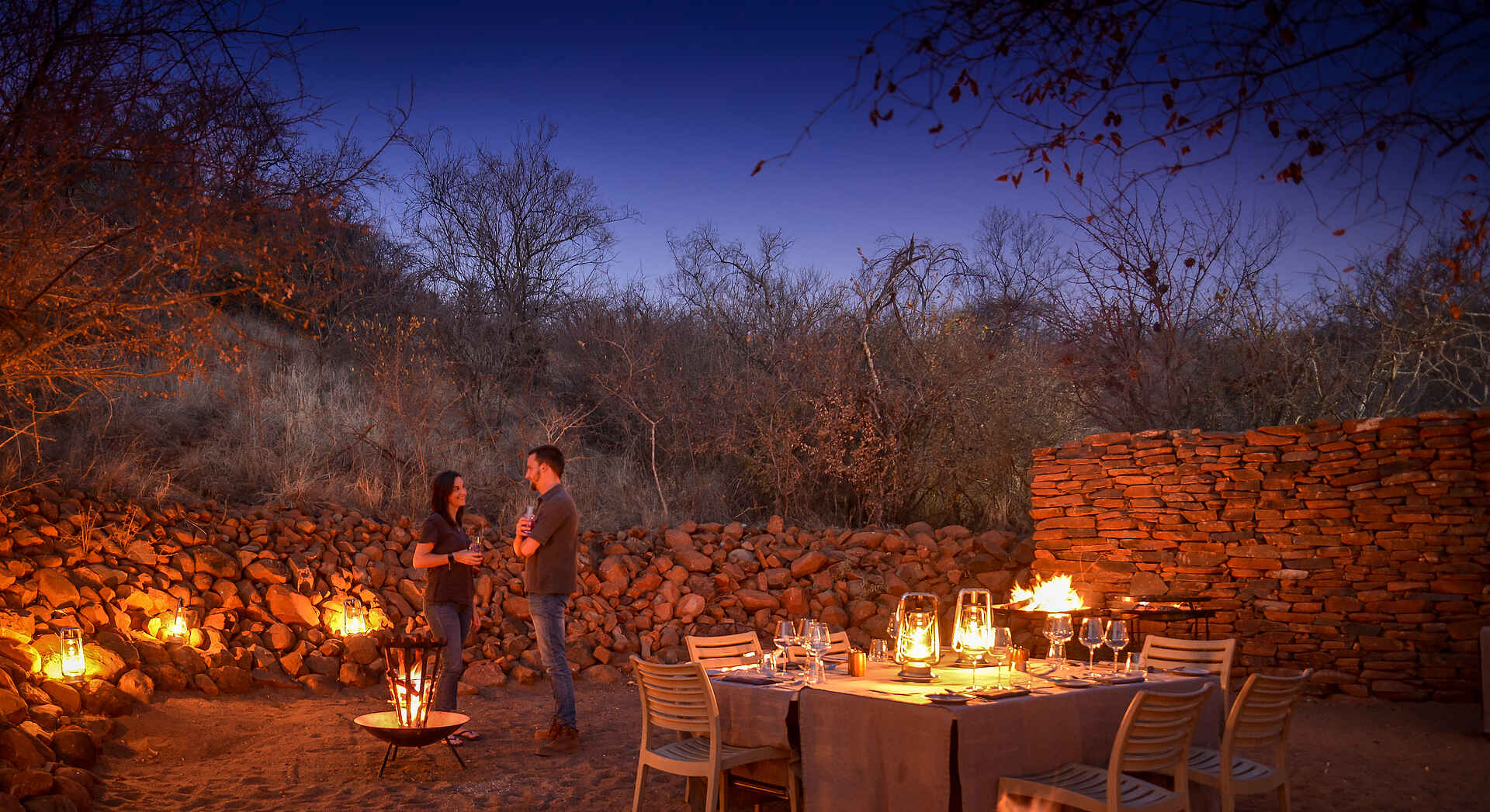 Madikwe Safari Lodge Dithaba: Boma Abend