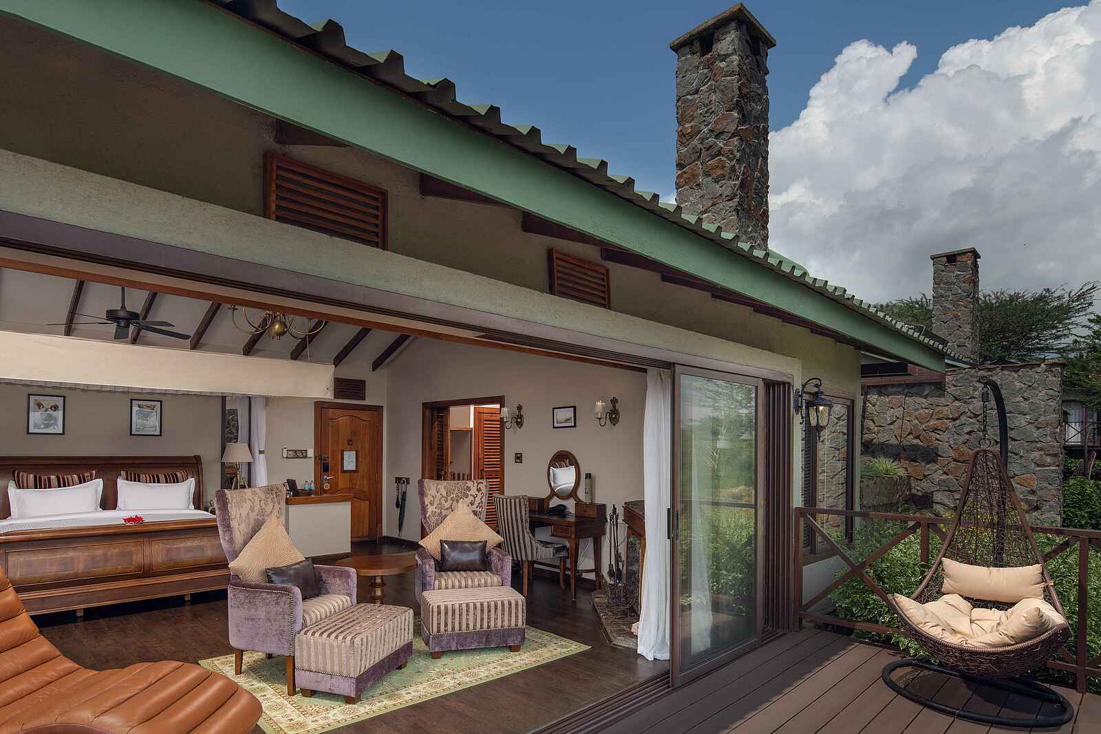 Ngorongoro O'ldeani Mountain Lodge: Doppelzimmer mit Veranda Ngorongoro O'ldeani Mountain Lodge: Doppelzimmer mit Veranda