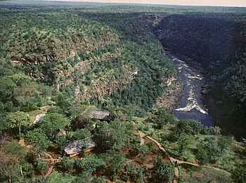 Taita Falcon Lodge: Luftbild der Lodge Taita Falcon Lodge: Luftbild der Lodge