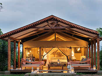 The River Station Lodge: Blick auf ein Safari Cottage The River Station Lodge: Blick auf ein Safari Cottage